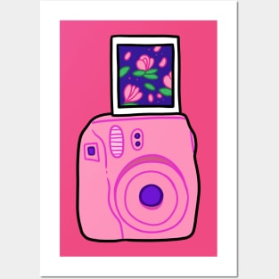 Pink Polaroid Posters and Art